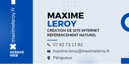Maxime Leroy - Création de site internet & SEO logo